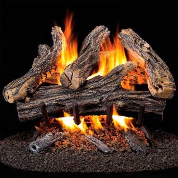 Bluegrass Living ProCom Vented Natural Gas Fireplace Log Set, 18in, 35000 BTU, Match Light WAN18N-2